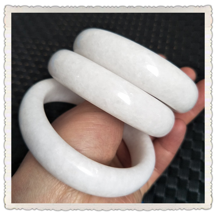 玉器玉石玉镯 纯天然四川白玉手镯手环江湖地摊热销货源 厂家批发