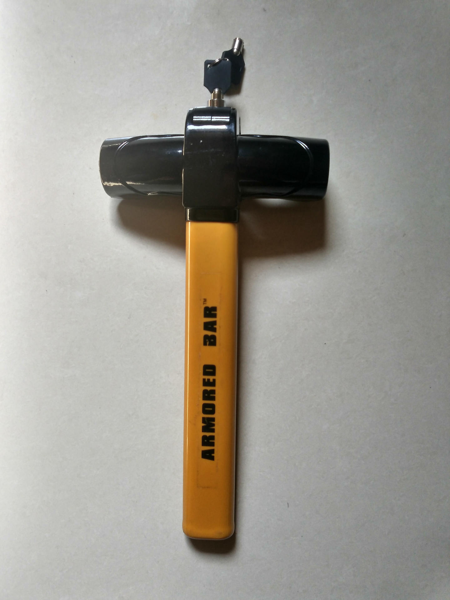 厂家直销t型汽车方向盘锁 汽车安全锁 车头通用锁 汽车把防