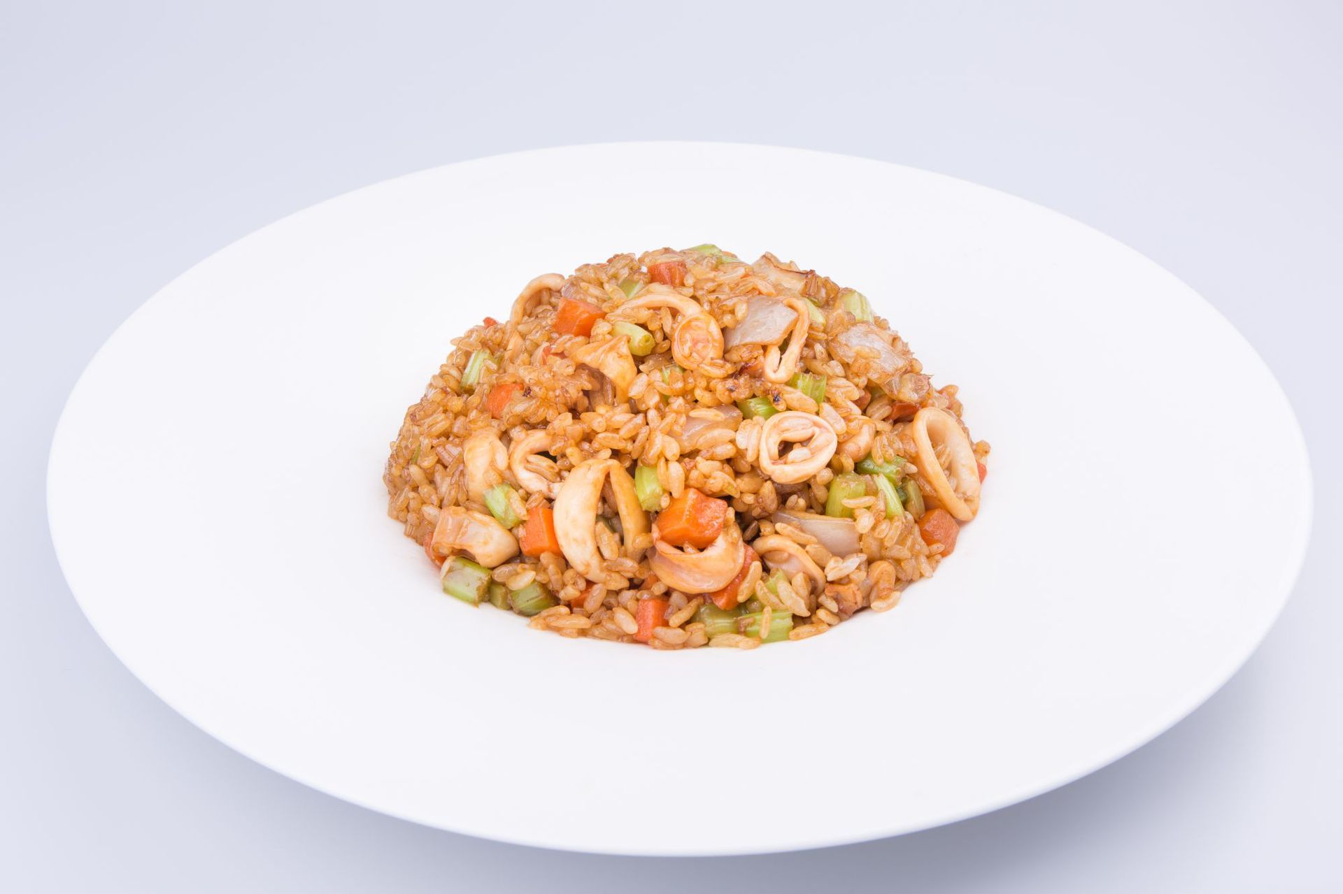 海鲜鱿鱼炒饭350g 鱿鱼调理包 特色炒饭 方便菜中餐午餐批发
