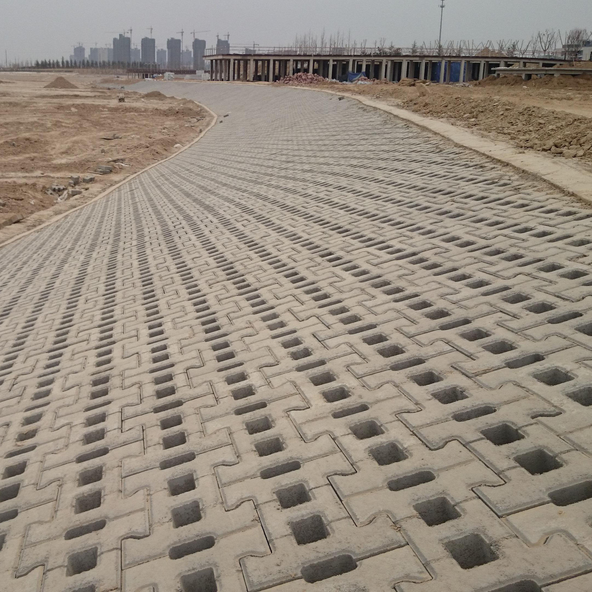 护坡砖,河道砖 300x400x100mm 锁链式护坡砖 可定制 厂家直销