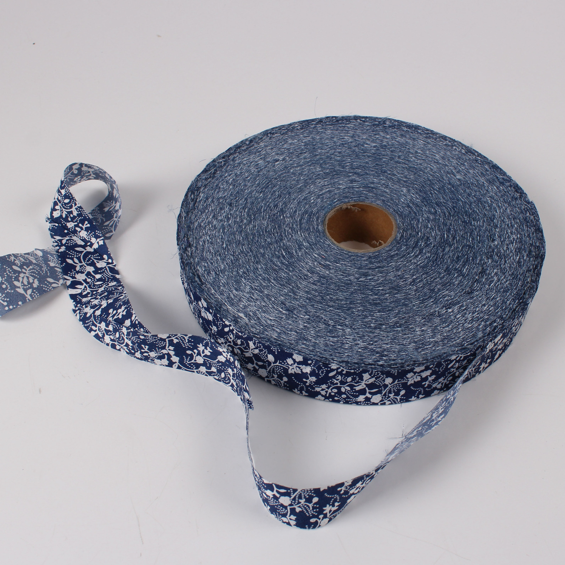 幼教配件用diy小碎印花包边条花中国风幼教装饰布条 青花布条厂供