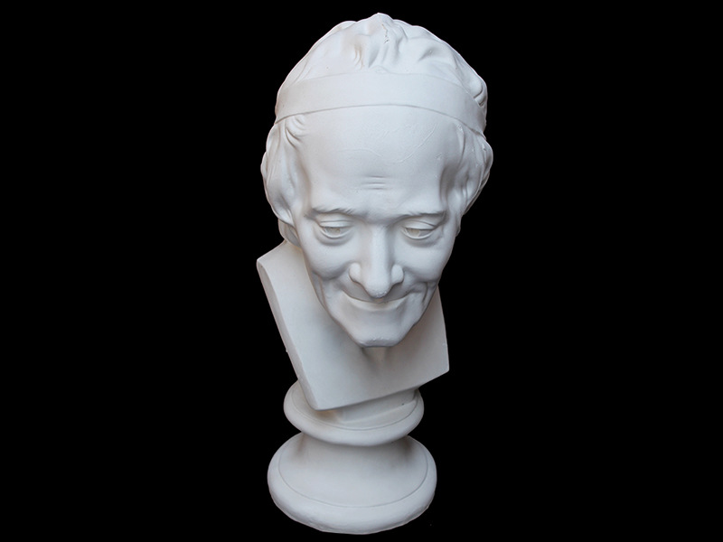 伏尔泰石膏头像石膏像素描写生专用石膏静物素描头像石膏教具摆件