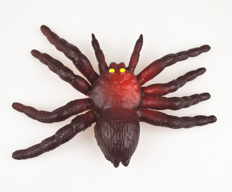 仿真蜘蛛吓人整蛊道具软胶彩色大蜘蛛动物昆虫毒蜘蛛地摊玩具批发