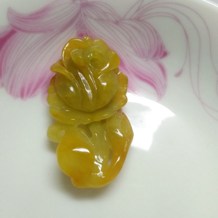 翡翠吊坠批发天然a货翡翠玫瑰花玉坠翠玉玉石挂件批发