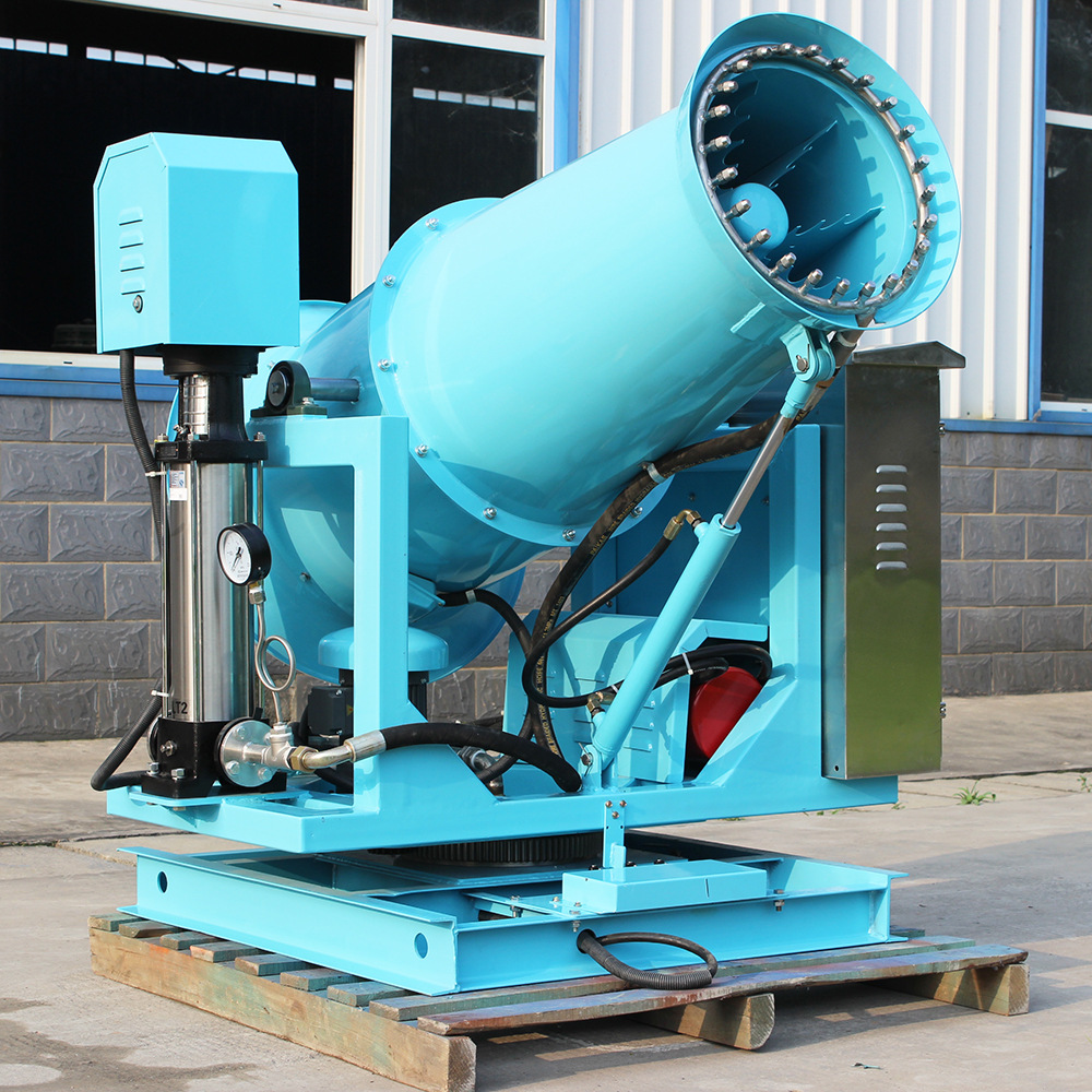 50米雾炮机 煤矿化工厂抑尘雾炮 全自动远程喷雾机 一键启动