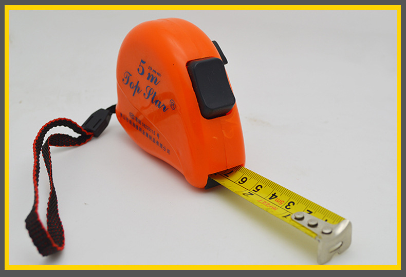 卷尺厂家 5米双制动abs塑料高档耐磨虞城钢卷尺 卷尺 定做logo