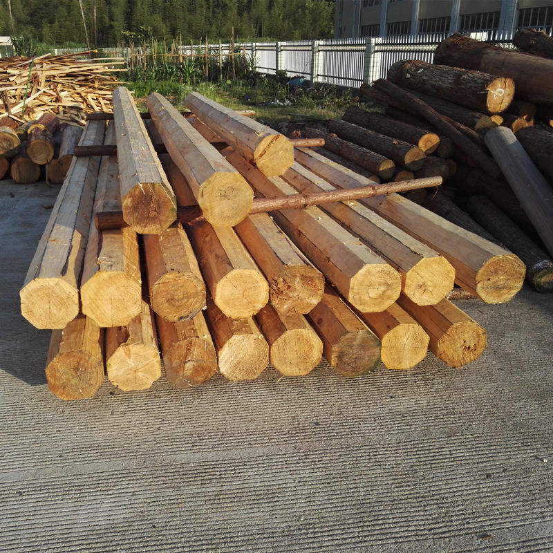 古建寺庙大材料杉木原木圆木方料屋檐檩条木结构梁加工定做定制
