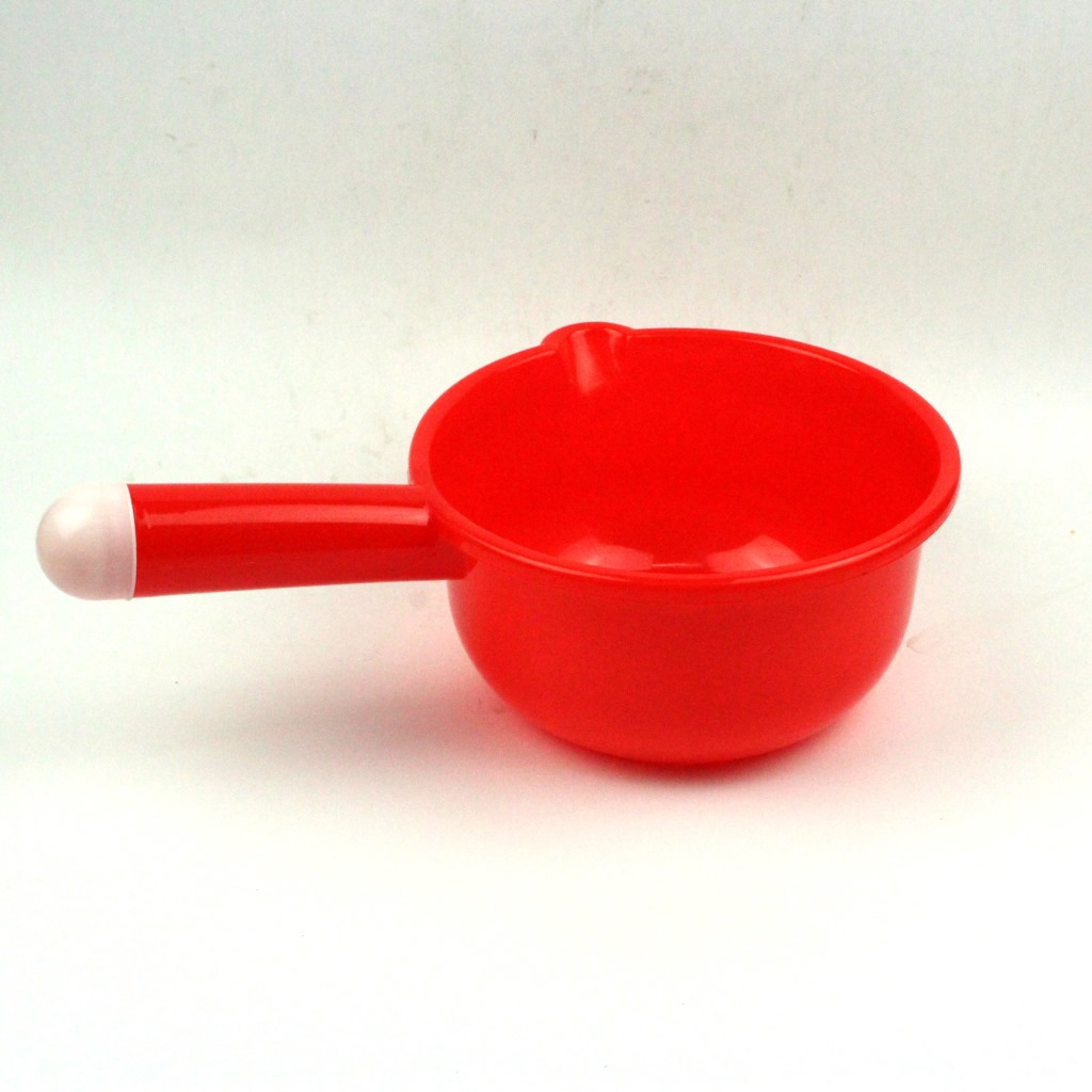 家用厨房环保舀水瓢加厚耐用多用途红色塑料长柄水勺洗澡浇花水瓢