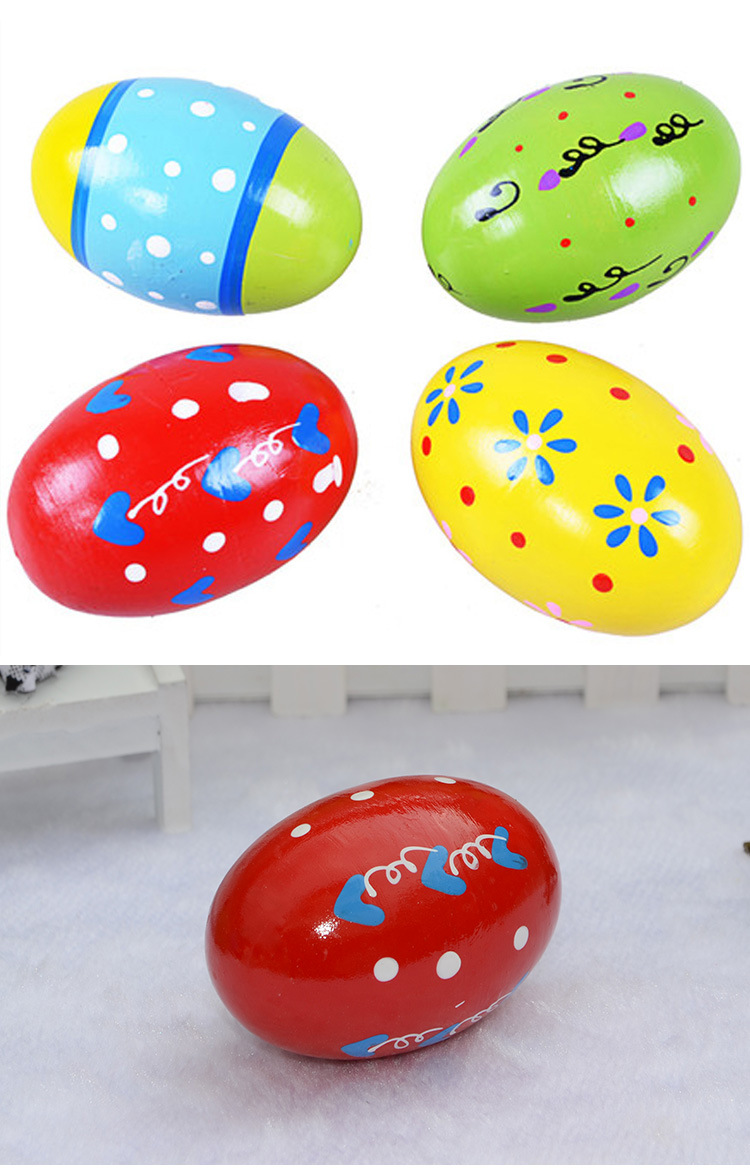 木制沙蛋 幼儿园早教益智音乐玩具 奥尔夫打击乐器 沙球响蛋