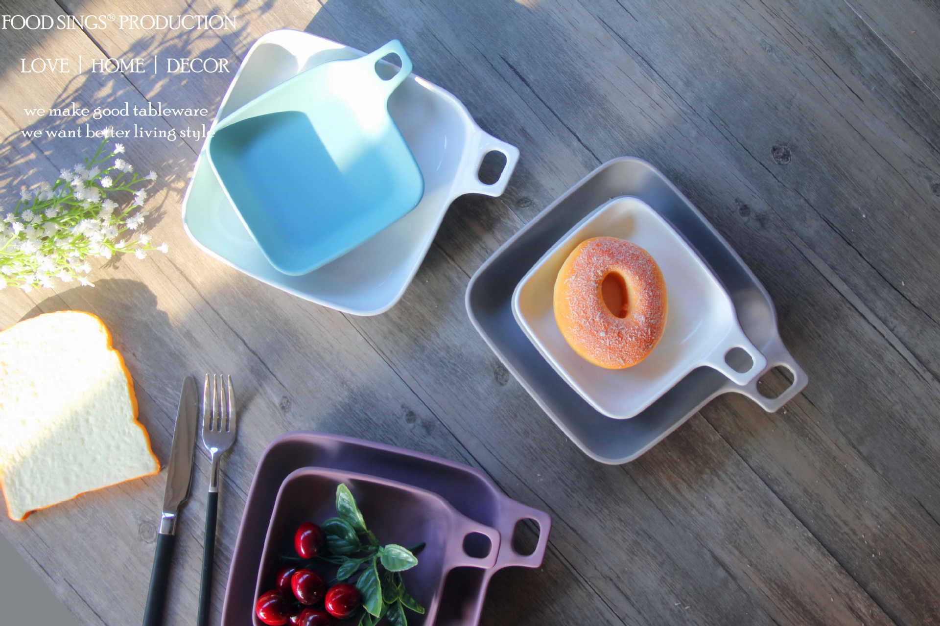 创意陶瓷烘焙烤盘沙拉盘 单耳手柄焗饭意面盘 磨砂 纯色 简约日式