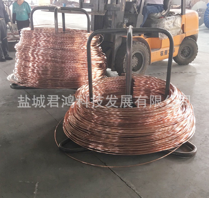 鱼线直销铜覆钢圆线接地铜包钢电镀镀铜圆线圆线厂家线盘图片