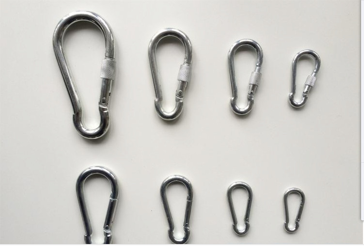 304安全承重快挂扣攀岩登山扣狗链条扣带锁保险自锁扣挂钩弹簧扣