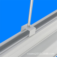 苏杭超市led铝合金支架吊杆安装led超市线槽灯美观现货桥架灯