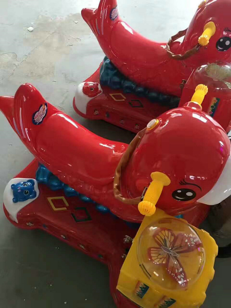 金鱼梅花鹿儿童投币3d摇摇车批发 儿童投币游戏游艺机厂家