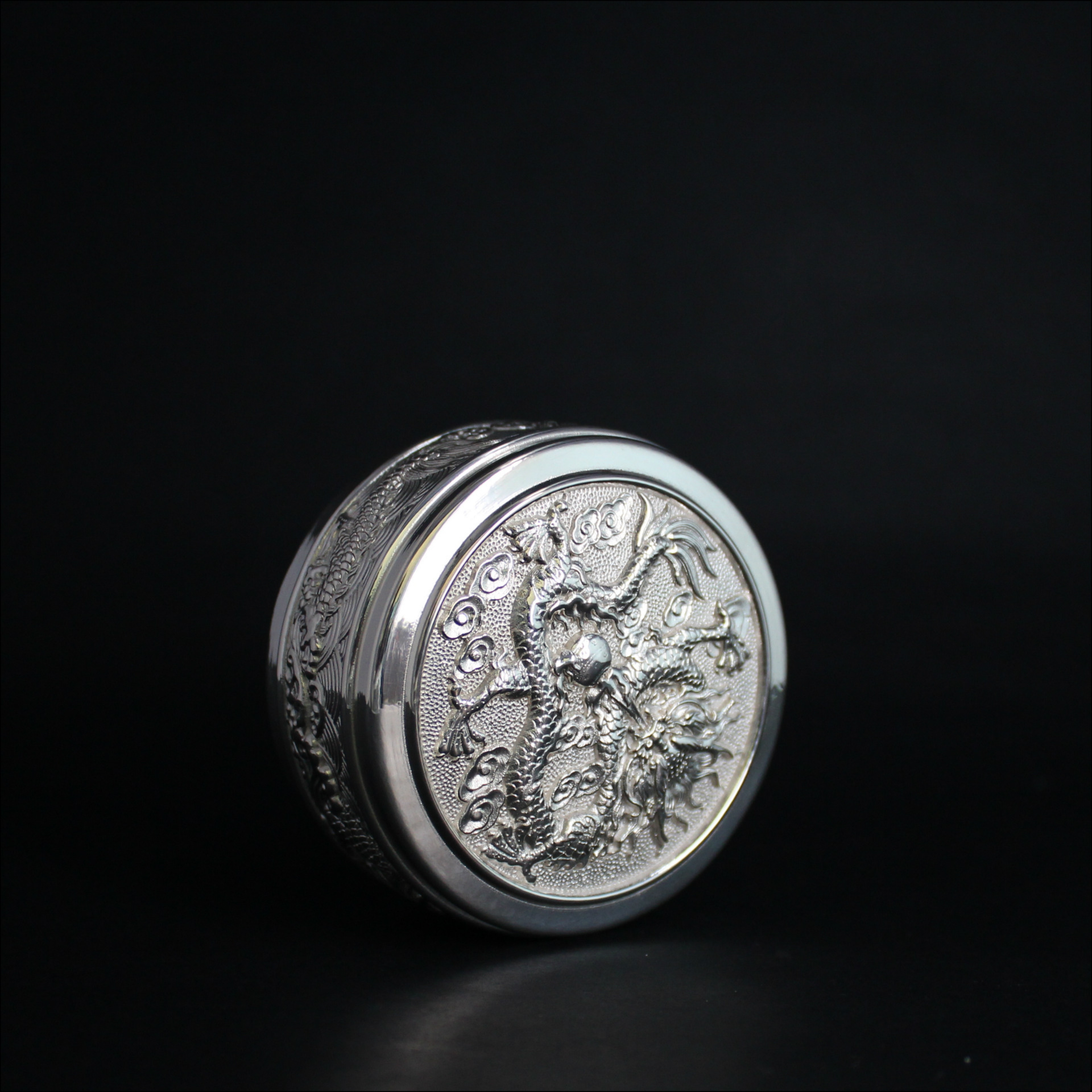 洛阳乾宝九龙杯高档足银杯云南银离子足银内胆杯 礼品杯九龙银杯