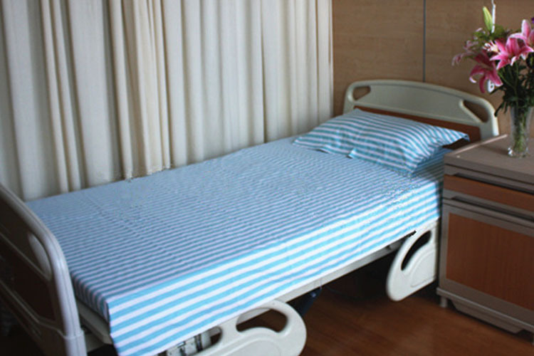 养老院医院床上用品加密纯棉涤棉医用病房健康花床单被罩三件套