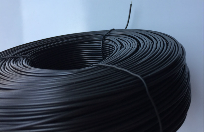 0mm外径黑色扎线1毫米镀锌铁丝电缆光缆电信移动用 180米每卷