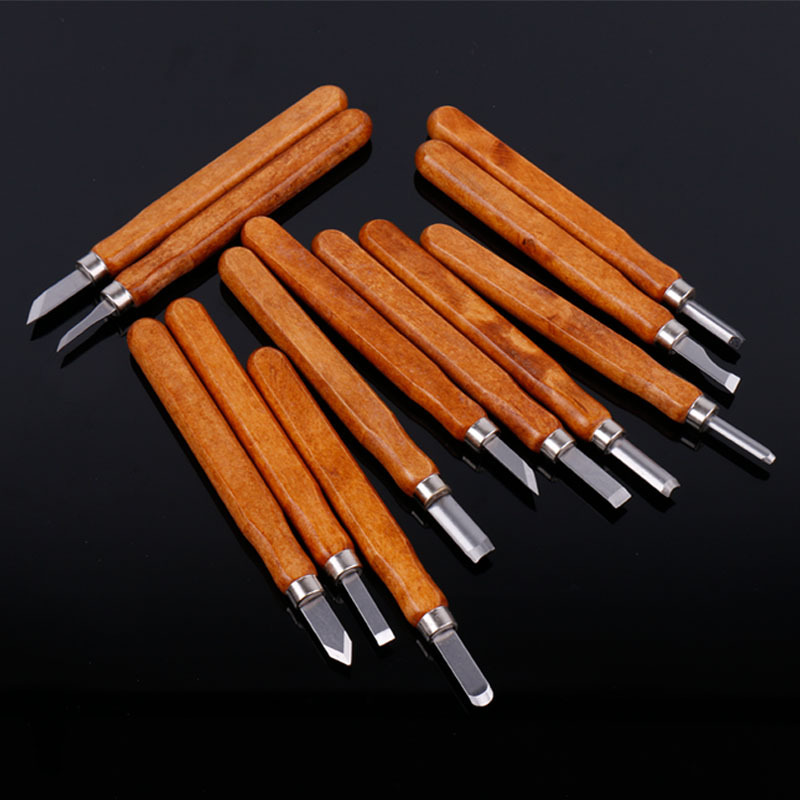 红木刻刀木雕木工工具木雕刀手工美工刀木雕刻刀橡皮章雕刻刀套装