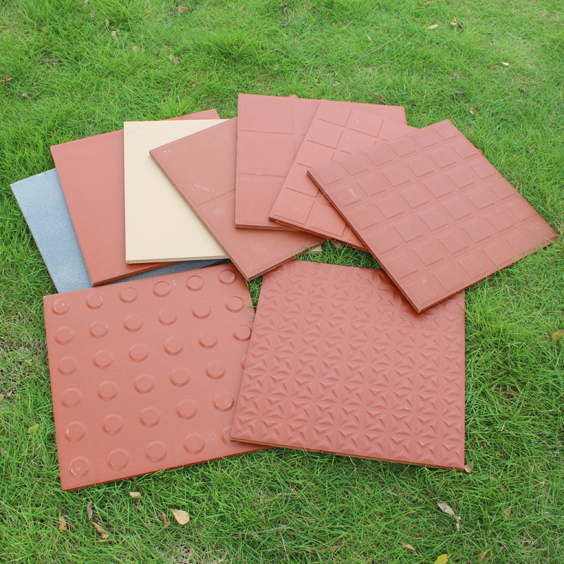 300*300田园凸三角形防滑地面砖 厨房用防潮吸水率低抗冻瓷砖