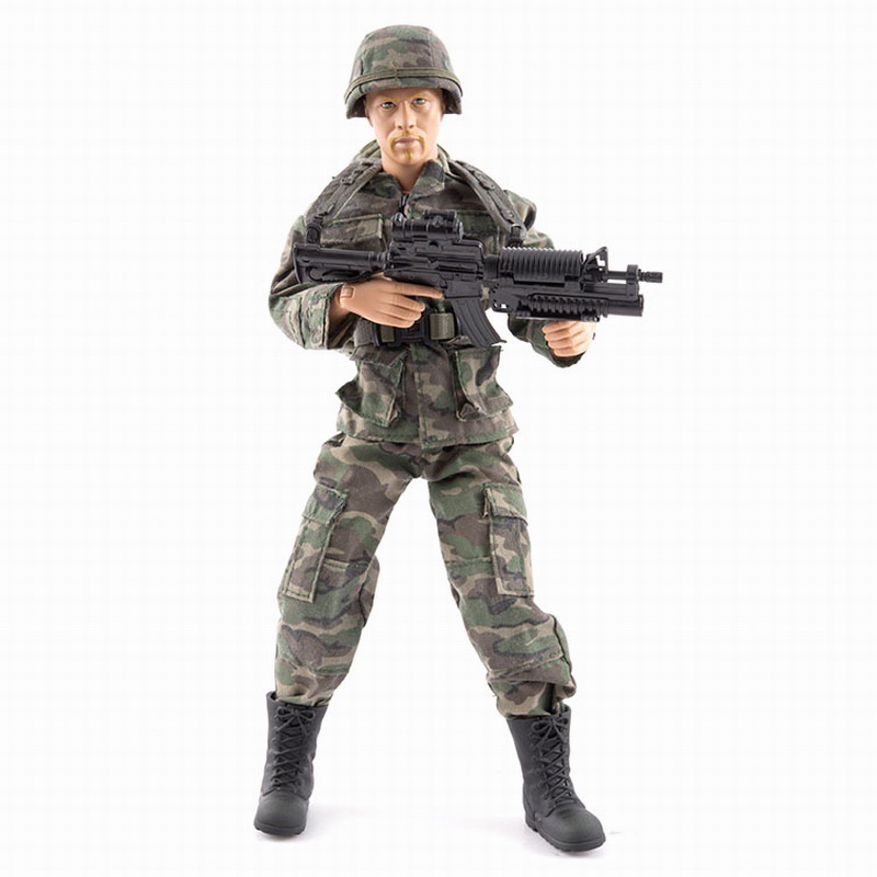 正义红师1:6可动人偶军人生活军事场景模型儿童玩具高档礼品90614