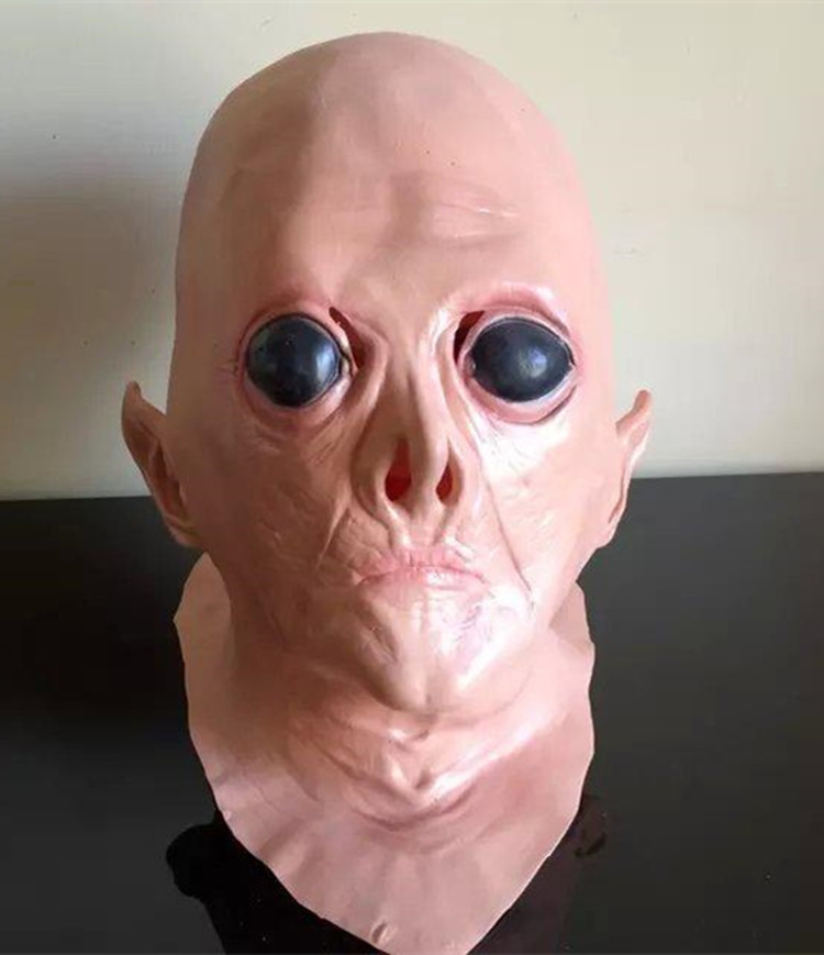 ufo外星人面具 科幻电影鬼面具恐怖cos丧尸头套 酒吧鬼屋密室道具