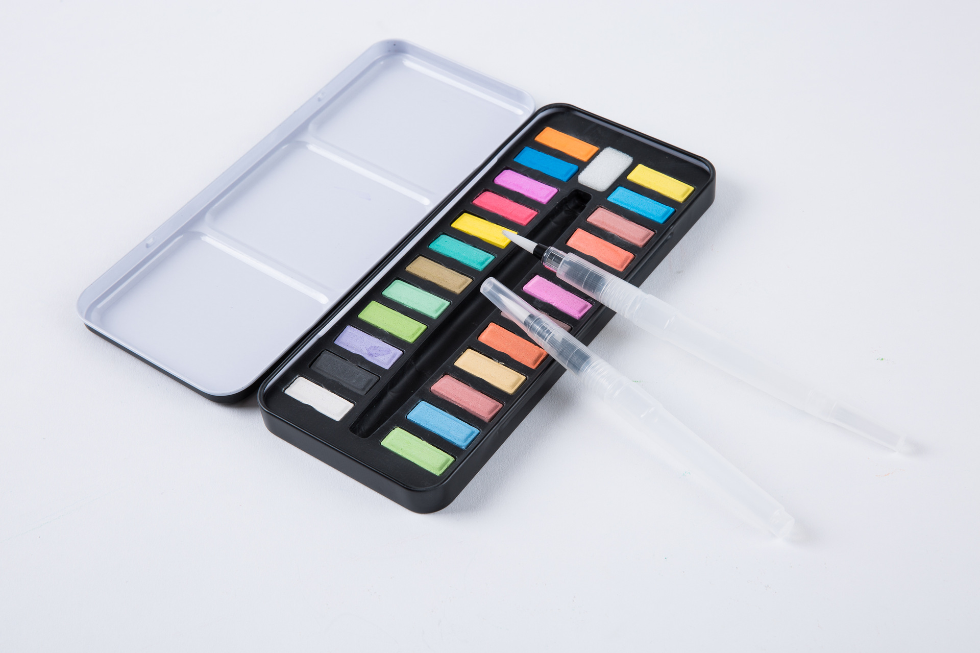 固体水粉颜料套装 12色 18色 24色水粉粉饼套装