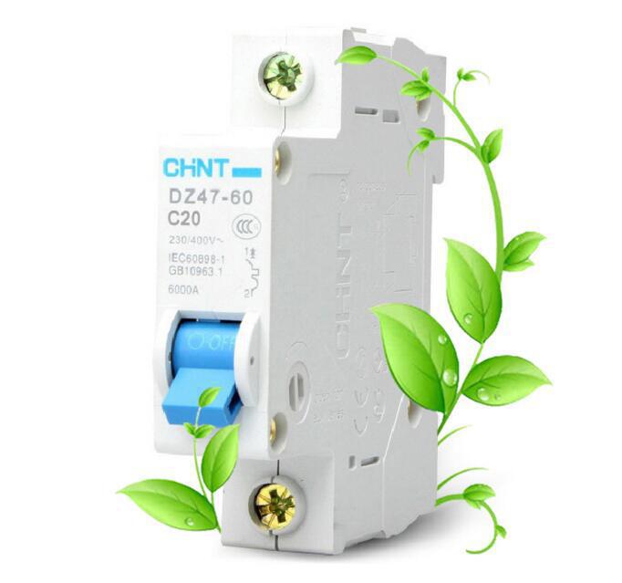 正泰空气开关20a单相dz47601pc20小型断路器