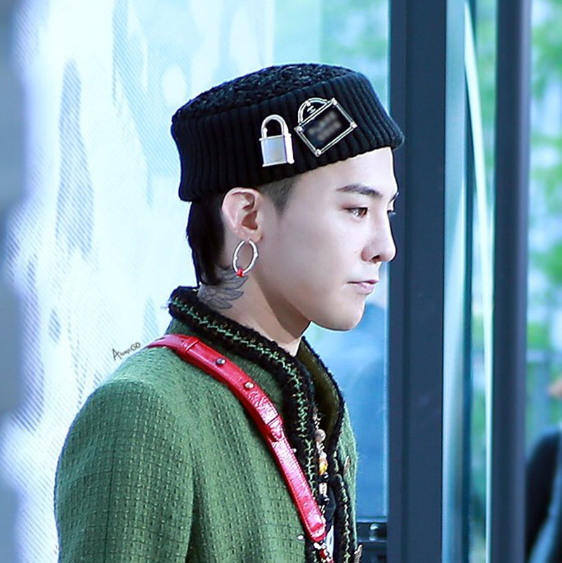 gd权志龙同款针织线帽冷帽羊毛线瓜皮藏蓝粉色加厚保暖针织帽