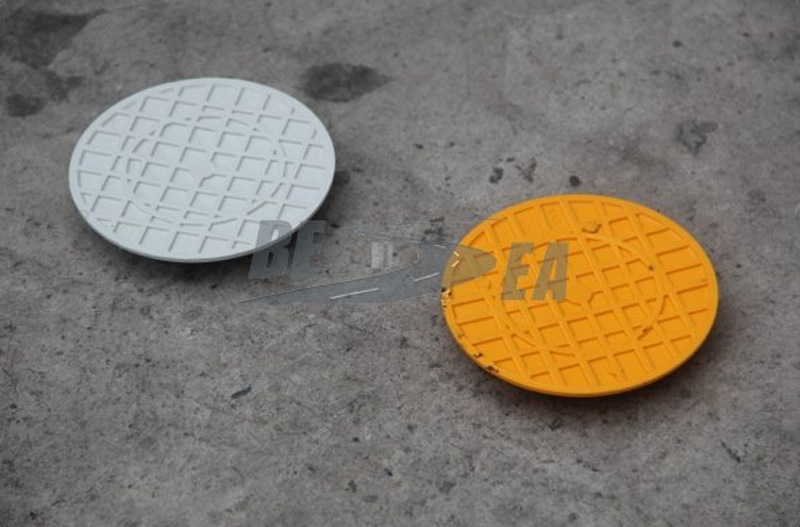 厂家直销圆形塑料道钉 道路减速隧道钉突起路标减速设施