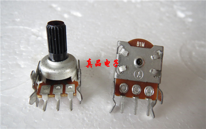 普耀121型b1m带铁单联可调电位器 1兆 柄长11mm 梅花柄-阿里巴巴