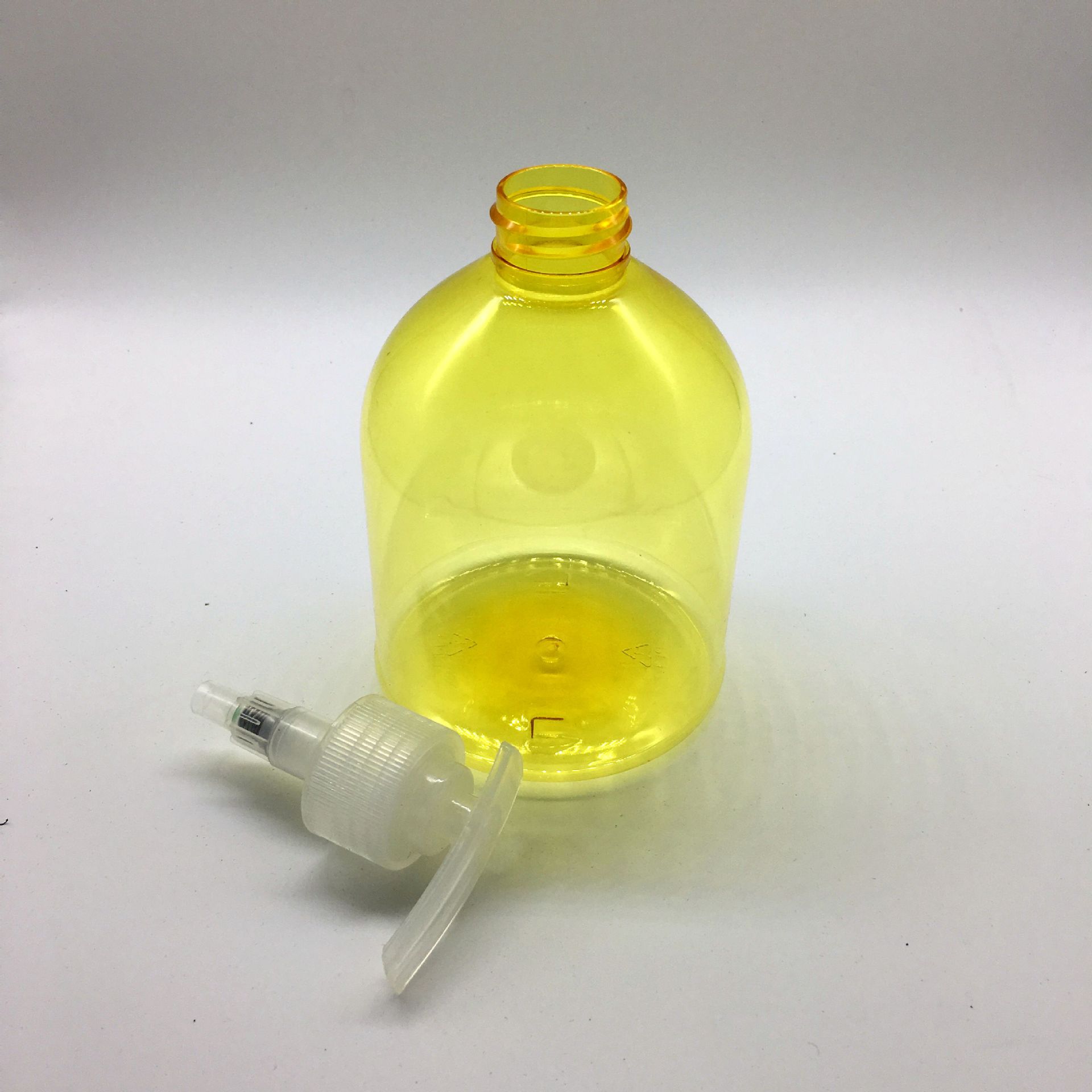 500ml塑料瓶 500ml洗手液瓶 透明圆瓶 pet塑料瓶 按压式空瓶-阿里巴巴