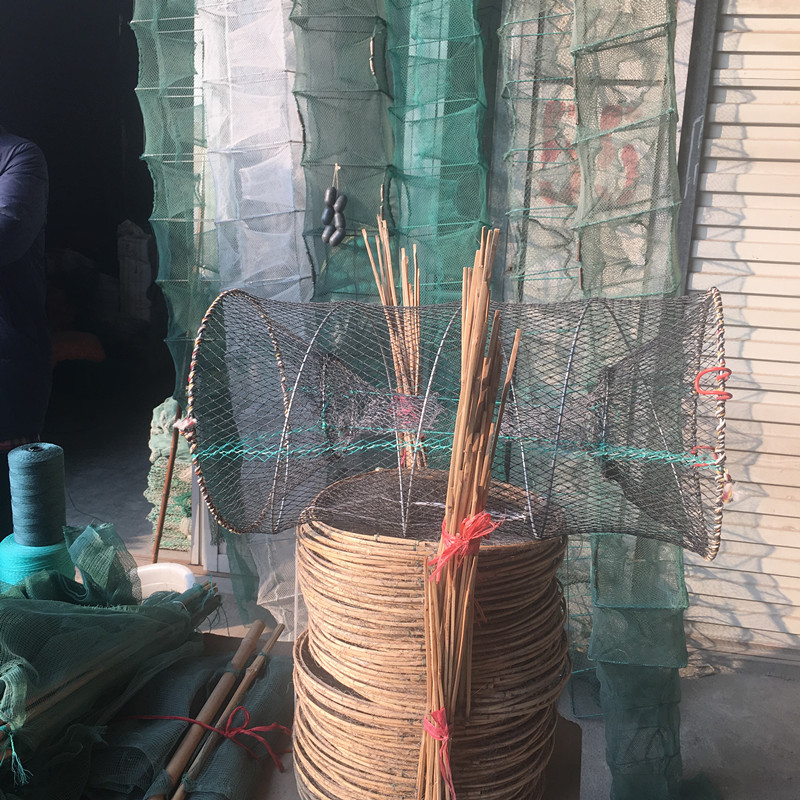包物流批发销售捕鱼笼 虾笼 捕鱼花篮 鲫鱼笼 黑鱼笼4股塑料33*45