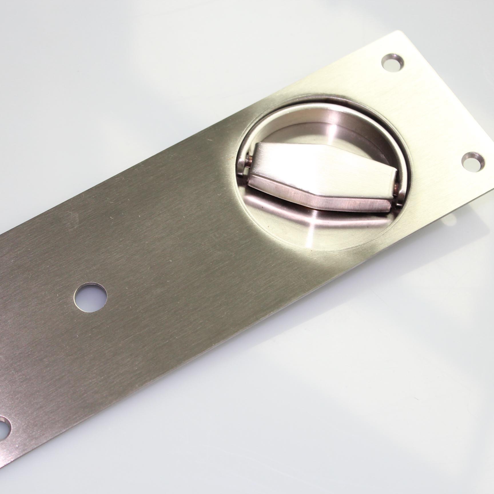 厂家生产304不锈钢拉环管井锁管道门锁面板锁圆形拉定制