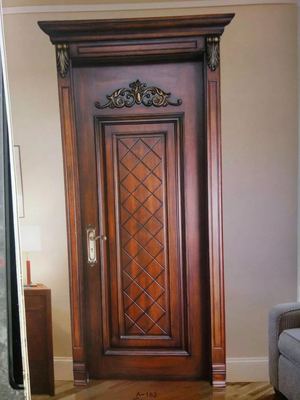 厂家定制 实木烤漆门 单面冒头 装板扣线室内门 欧式大气