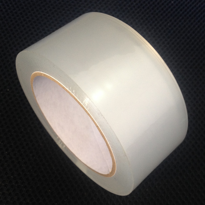 外贸出口48mm宽高粘不易断紧实无气泡低噪音bopp透明白封箱胶带