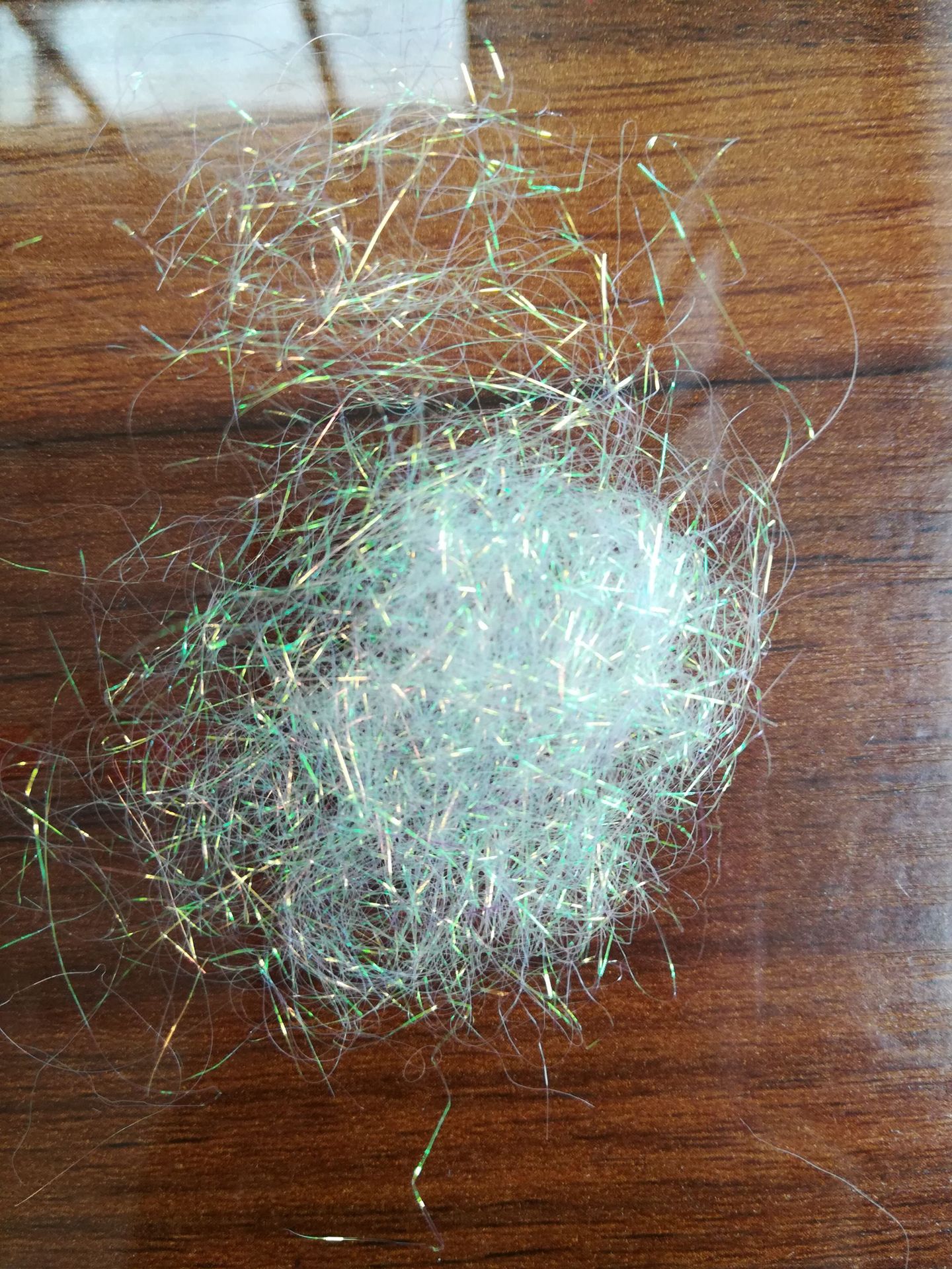 珠光短纤6d*65幻彩短纤维pet短纤毛条色纺纱可染色