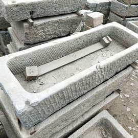 厂家批发供应民间老石槽旧水槽 老牛槽批发石槽摆件流水马槽猪槽