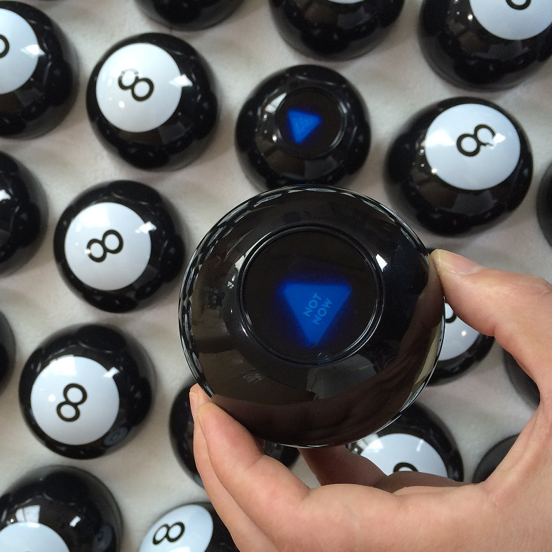 爆款80mm幸运预言球魔法决策英文爱情版magic ball魔术球玩具