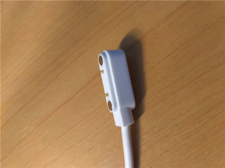 智能手环手表磁吸充电线 通用2pin磁力触点充电器两针间距7.62mm