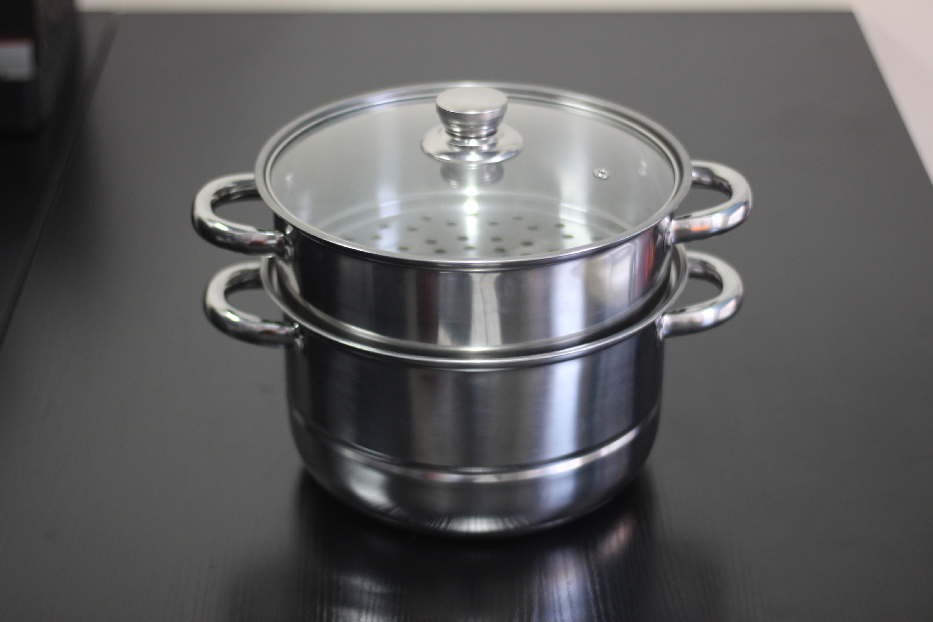 豪华型不锈钢蒸锅 双层蒸锅 二层汤蒸锅 26cm