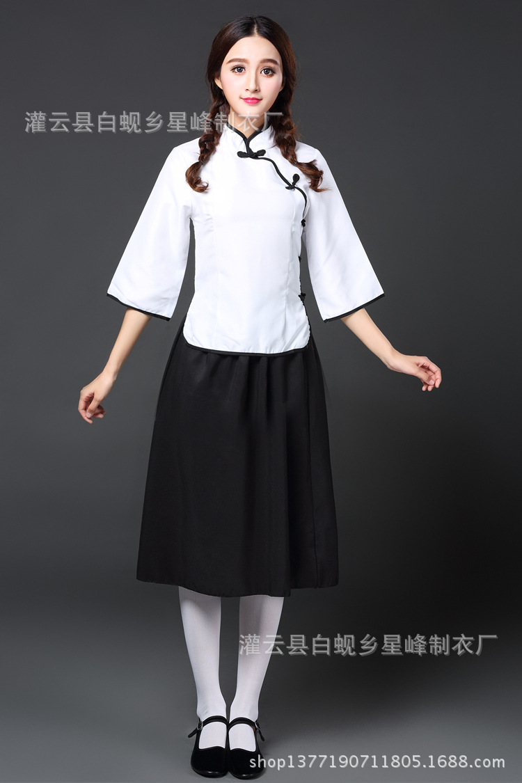 x1937民国学生套装校服制服五四青年女装毕业季班服演出批发定做