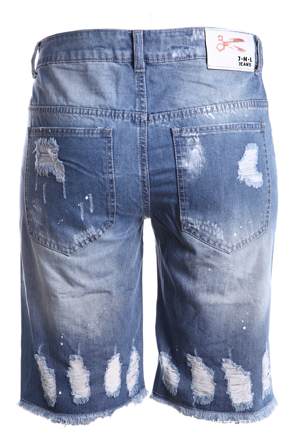 外贸五分牛仔短裤 街头洗水做旧毛边破洞牛仔短裤 夏季破洞牛仔短