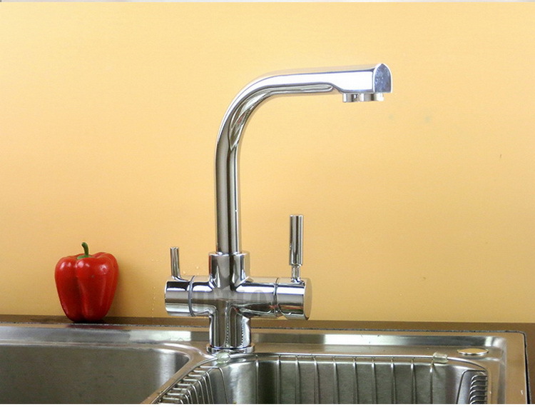 带净水二合一铜冷热旋转厨房水槽双用水龙头饮水机直饮纯净水批发