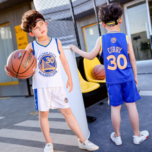 夏季儿童运动训练服中小学生球衣队服男童背心篮球服套装一件代发