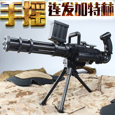 森业 手摇加特林 手动连发水弹枪 儿童仿真玩具枪模型 sy300/310