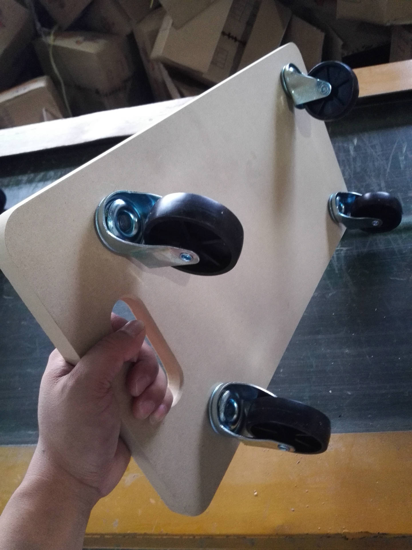 工厂直销木板乌龟车周转静音万向轮货物搬运手推车拉货