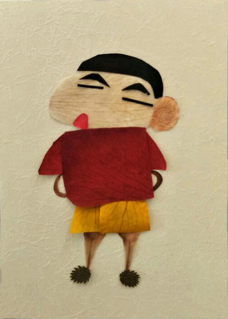 真朴苑天然植物押花画新款手贴植物手工diy制作卡通人物与十二生