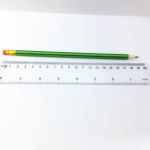 20cm塑料透明直尺 绘图制图美术工具小学生文具塑料尺子单个opp袋