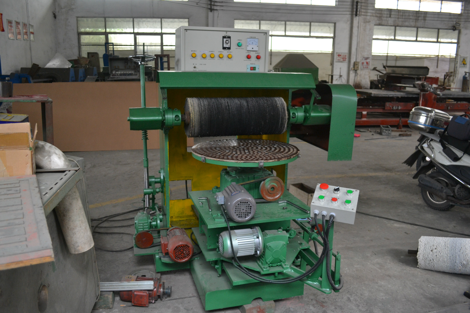 yl厂家供应 高镜光 平面转盘抛光机 不锈钢小工件 转盘机 可定制