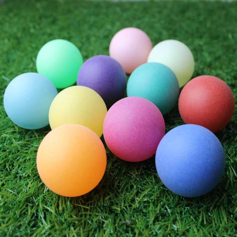 彩色标准40mmpp塑料乒乓球 磨砂无缝ppq 纯色摸奖球游戏球 厂家